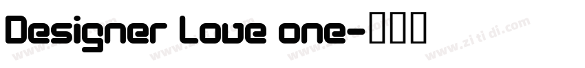Designer Love one字体转换